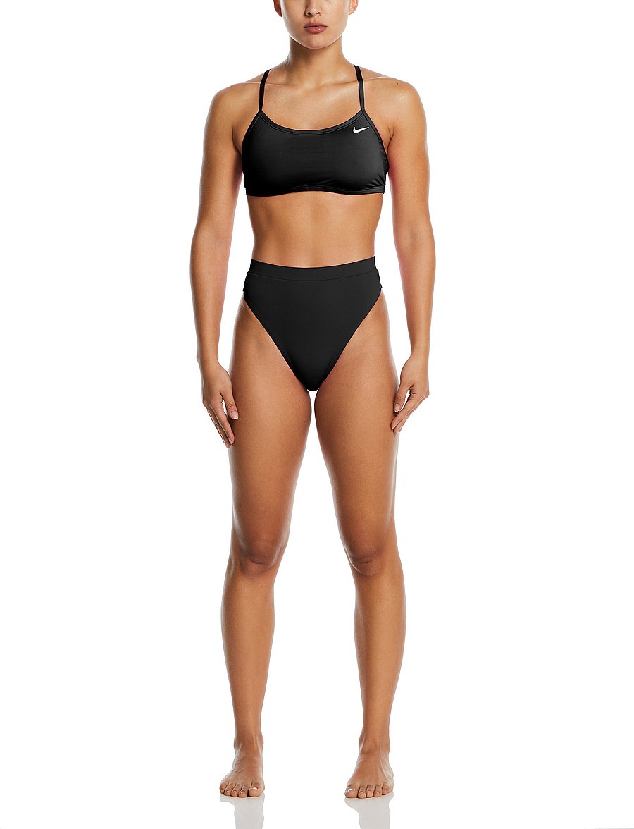 NIKE SWIM - Nike Essential High Waist Bottom - sports swimwear - black - 4