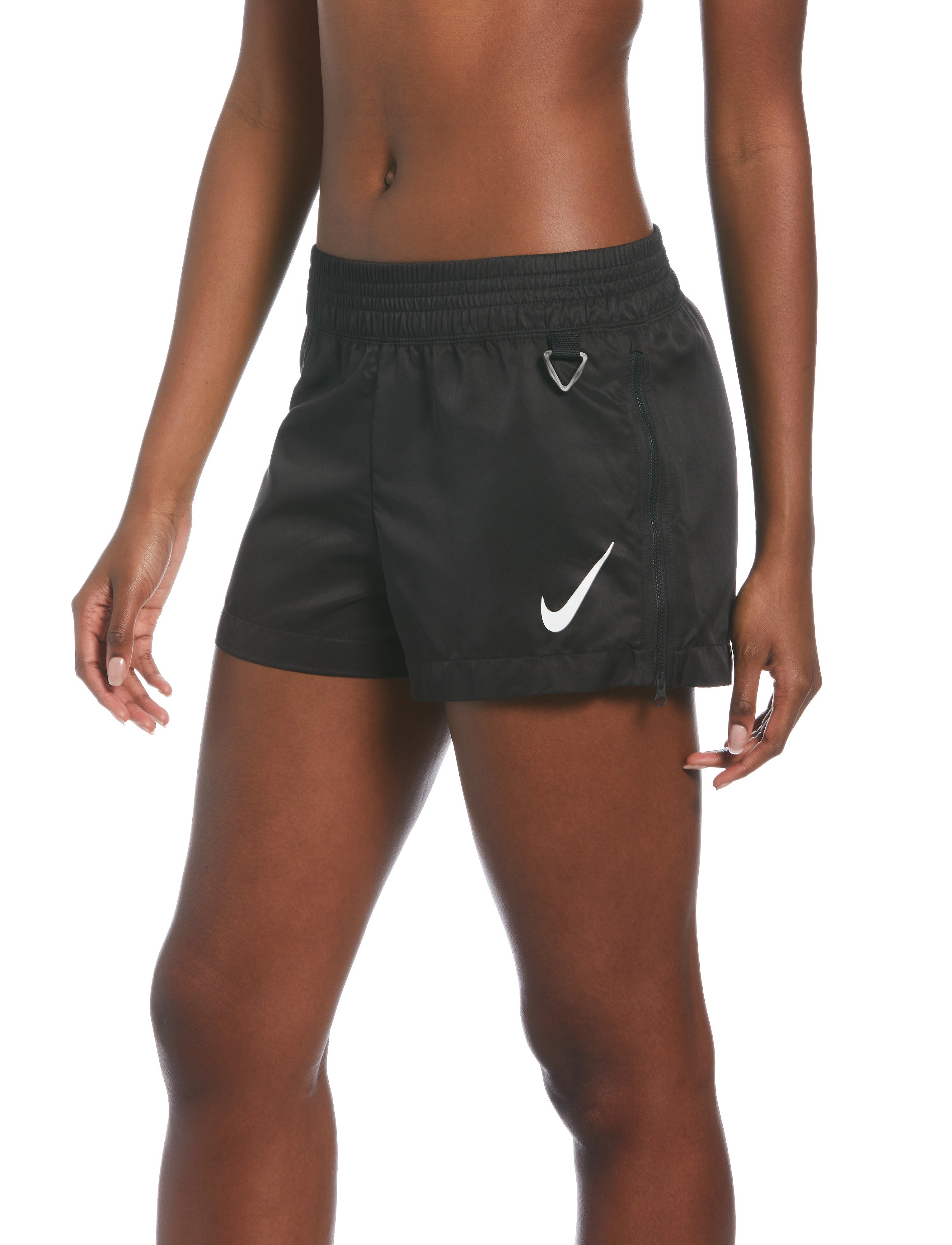 NIKE SWIM - Nike W Cover-Up Short Solid - black - 4
