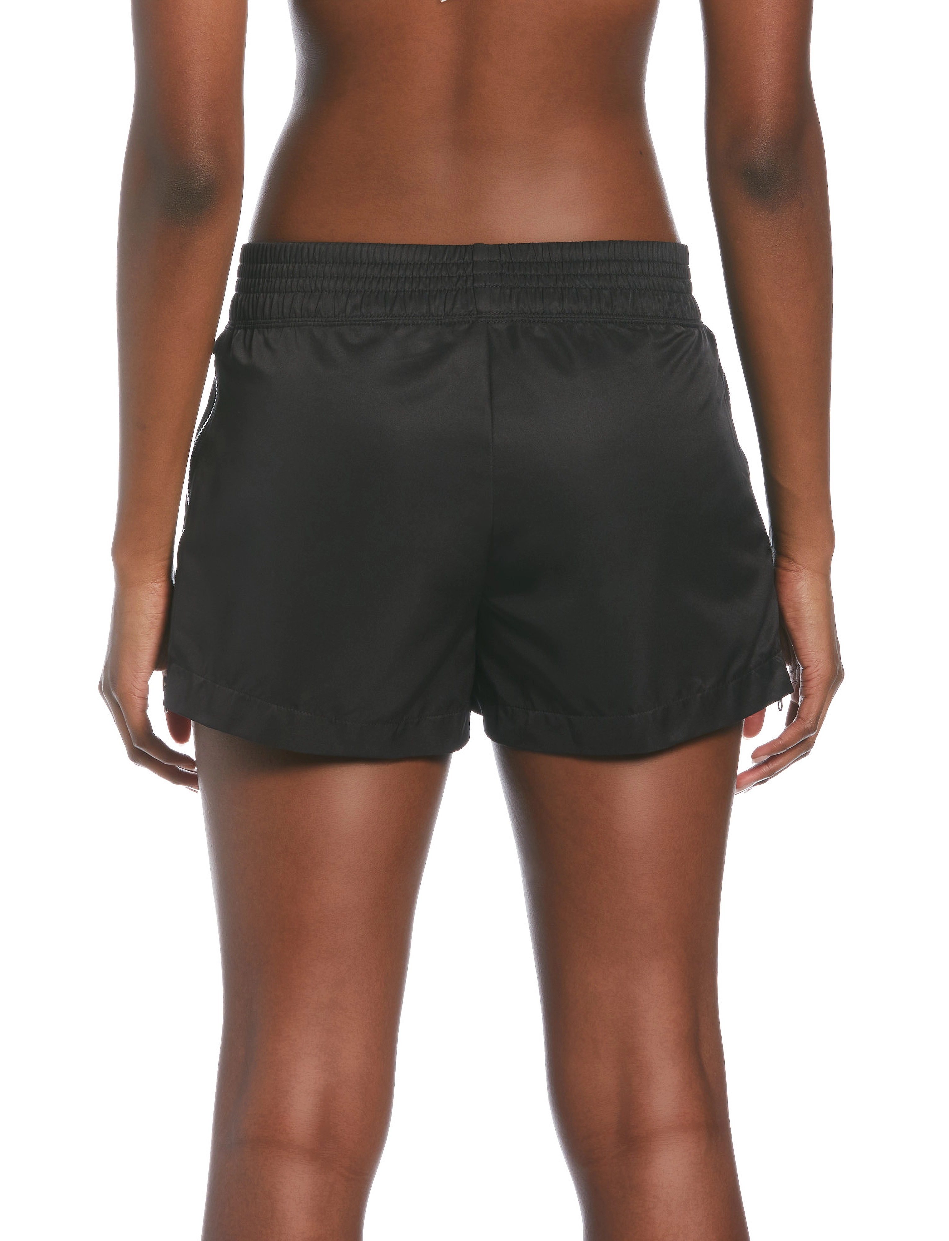 NIKE SWIM - Nike W Cover-Up Short Solid - black - 5