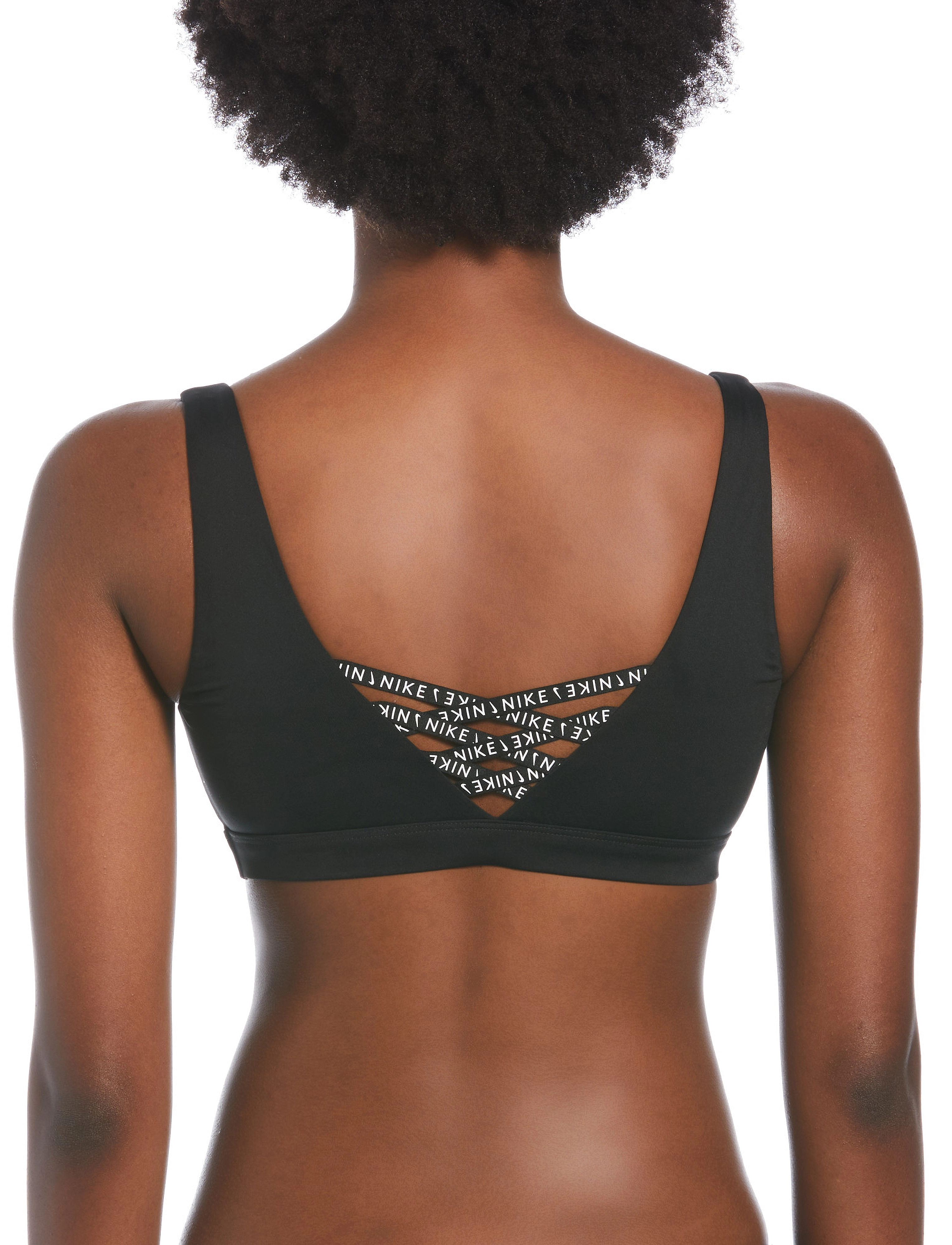 NIKE SWIM - Nike W Scoop Neck Bikini Top S - black - 3