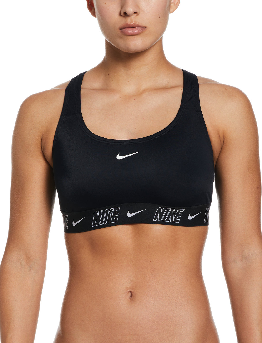 NIKE SWIM Nike Logo Tape Racerback Bikini Top Bikinis Boozt