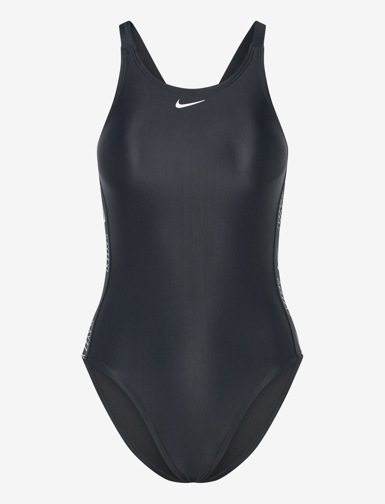 NIKE SWIM - Nike Logo Tape Fastback One Piece - ujumistrikood - black - 1