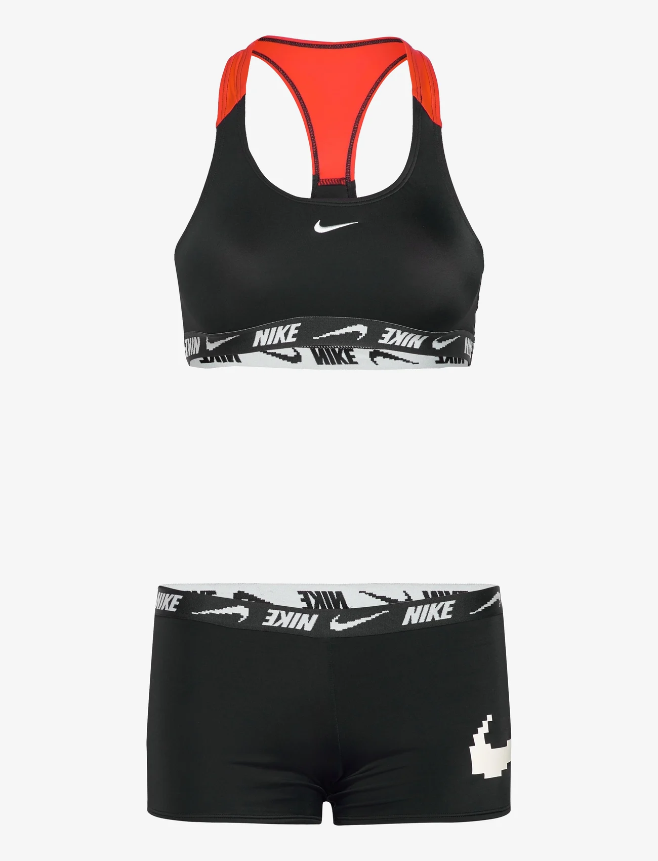 NIKE SWIM - Nike G Racerback Bikini Set - sommerkupp - black - 0