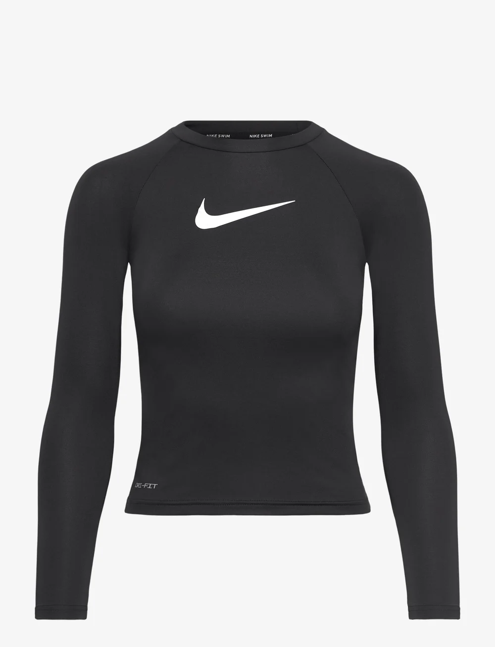 NIKE SWIM - Nike Swoosh Long Sleeve Hydroguard - bade-oberteile - jet black - 0
