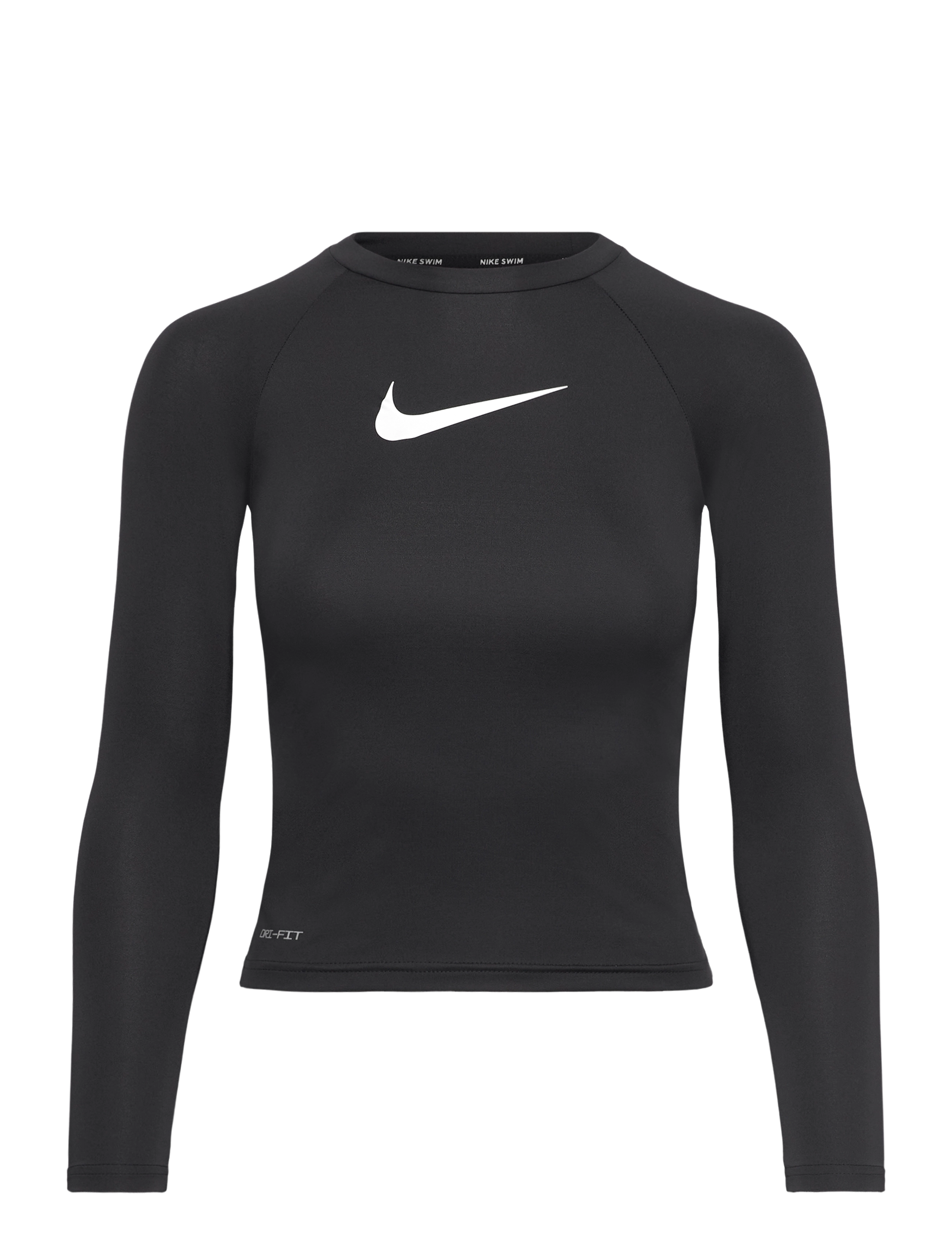 NIKE SWIM Nike Swoosh Long Sleeve Hydroguard - Riided - JET BLACK / black