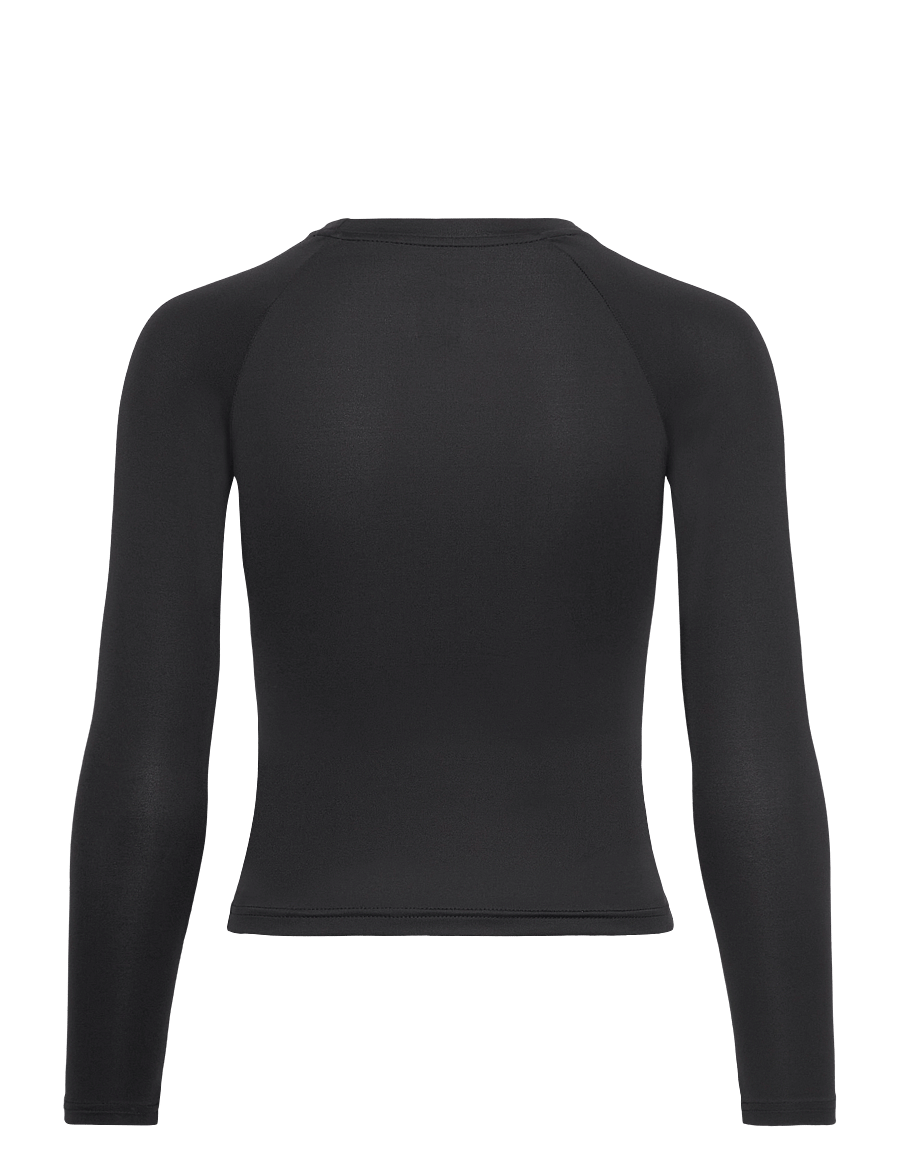 NIKE SWIM - Nike Swoosh Long Sleeve Hydroguard - peldkostīmu augšas - jet black - 1
