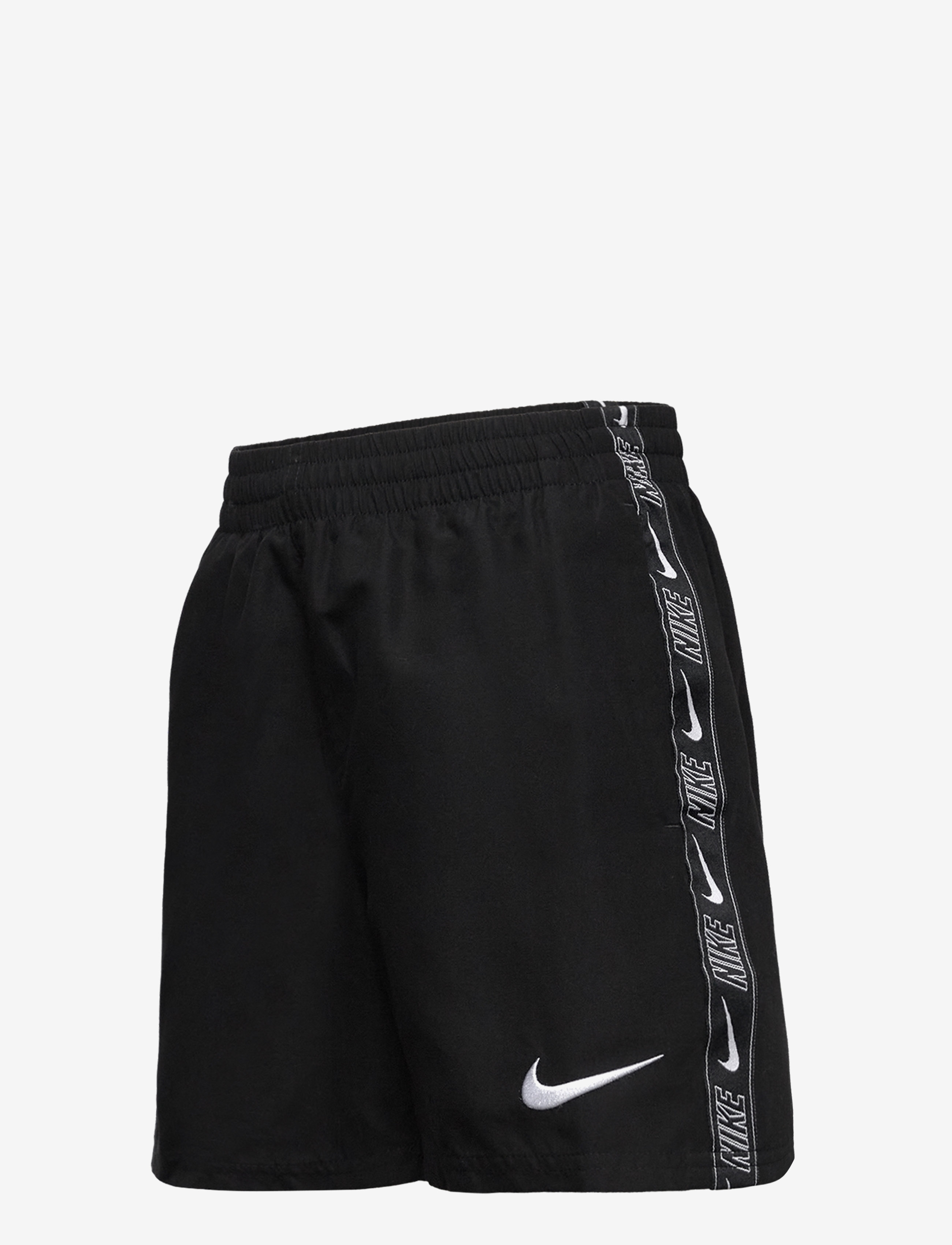 NIKE SWIM - Nike Logo Tape Lap 4" Volley Short - badehosen - black - 2