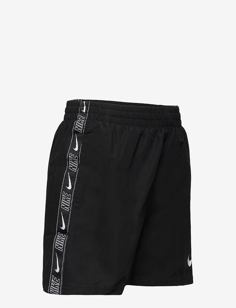 NIKE SWIM - Nike Logo Tape Lap 4" Volley Short - badehosen - black - 3