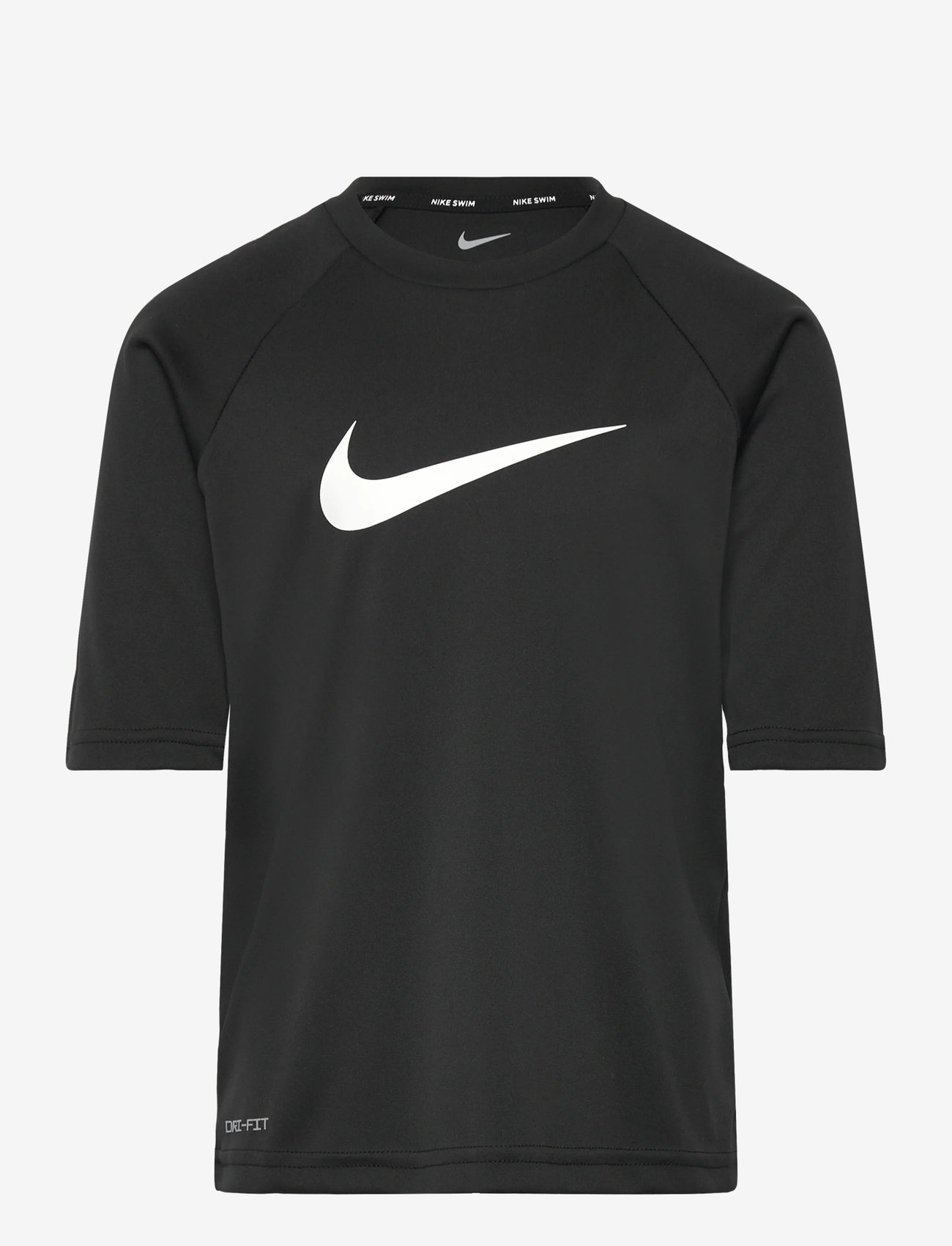 NIKE SWIM - Nike Solid Short Sleeve Hydroguard - black - 0