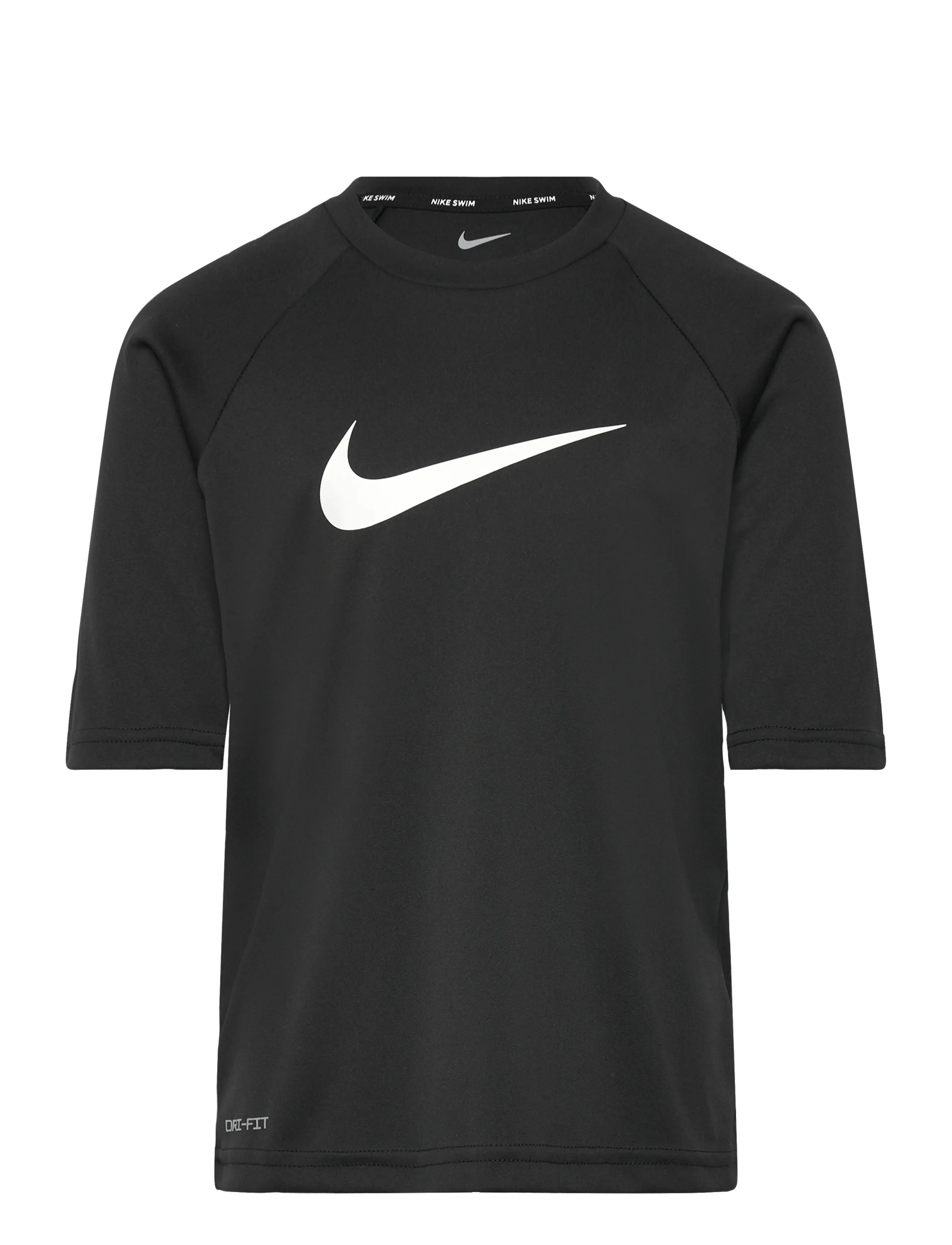 NIKE SWIM Nike Solid Short Sleeve Hydroguard - Vis alt - BLACK / black