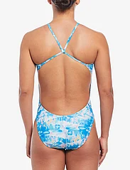 NIKE SWIM - Nike Cut Out One Piece Hydrastrong Multi Print - sport-bademode - photo blue - 3