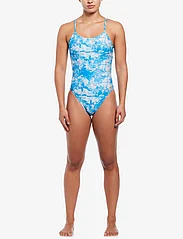NIKE SWIM - Nike Cut Out One Piece Hydrastrong Multi Print - sport-bademode - photo blue - 4