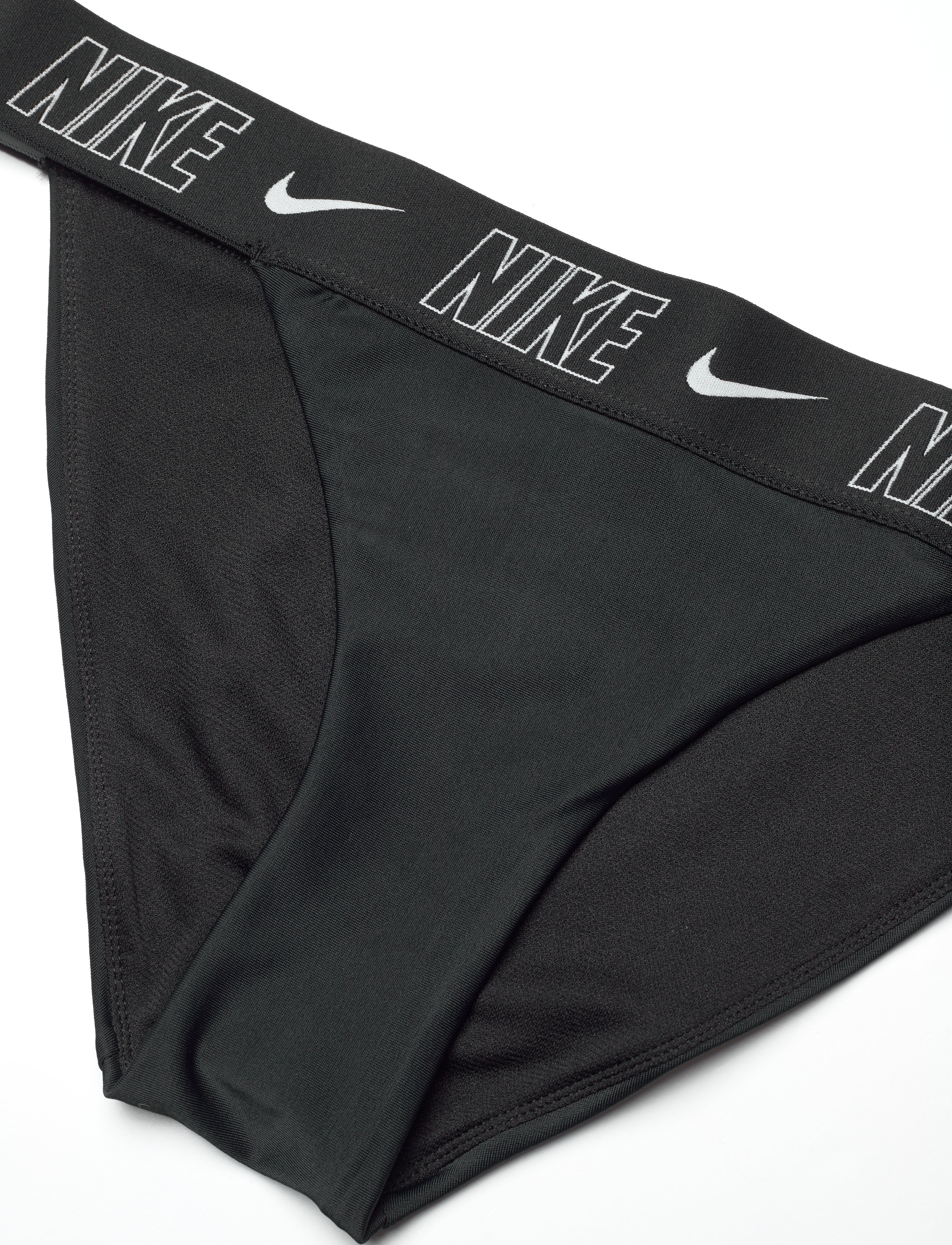 NIKE SWIM - Nike Logo Tape Banded Bikini Bottom - bikini's - black - 5