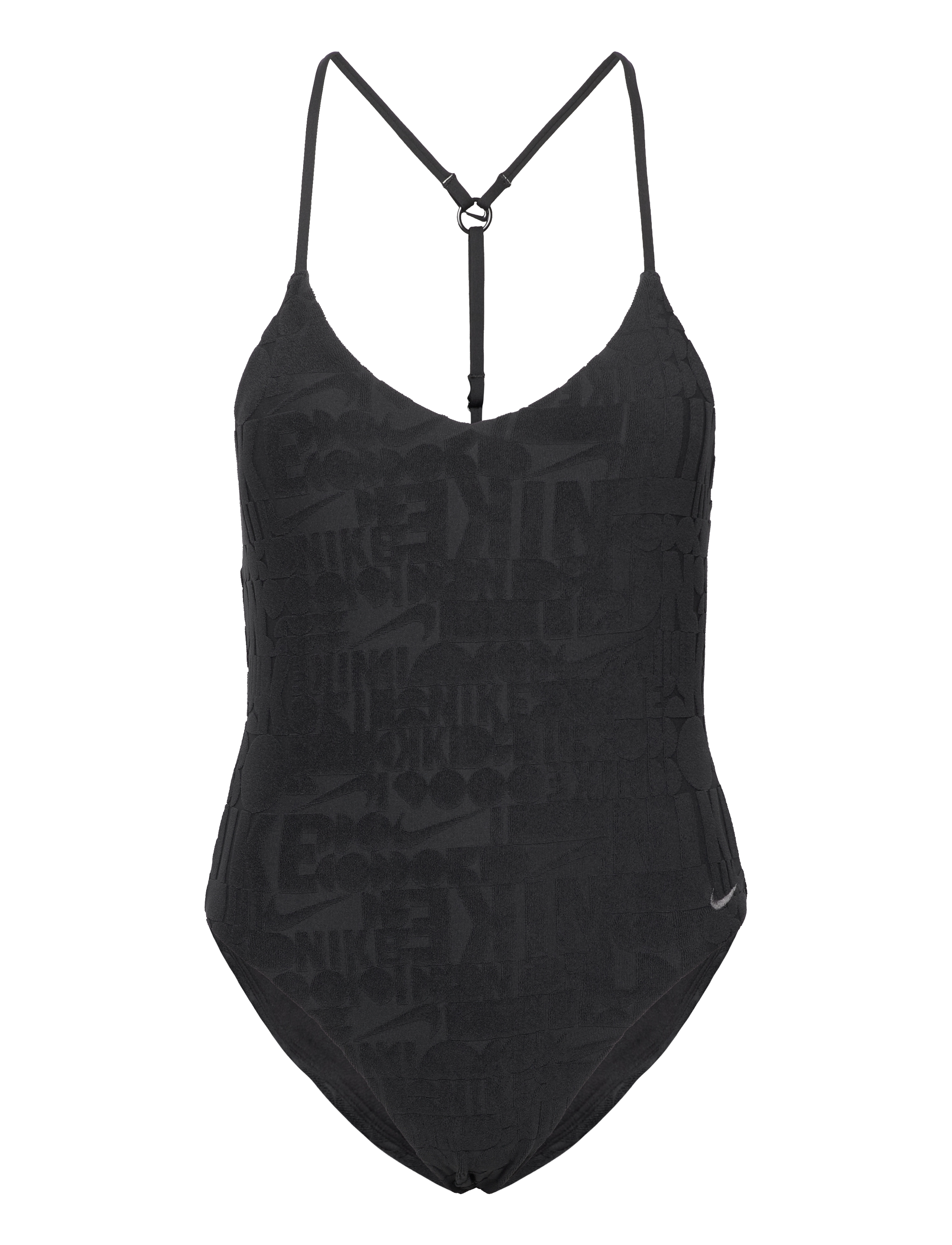 NIKE SWIM Nike W Terry One Piece Retro Flow Schwarz - S - Damen