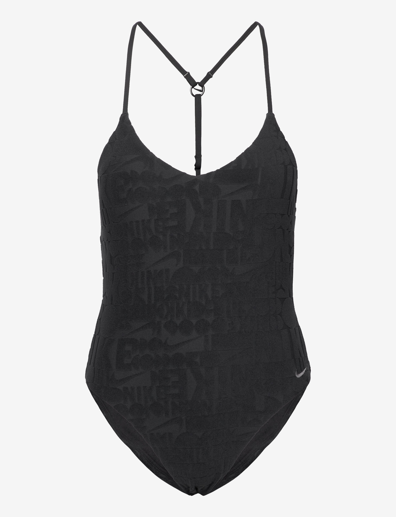 NIKE SWIM - Nike W Terry One Piece Retro Flow - sportsbadetøj - black - 1