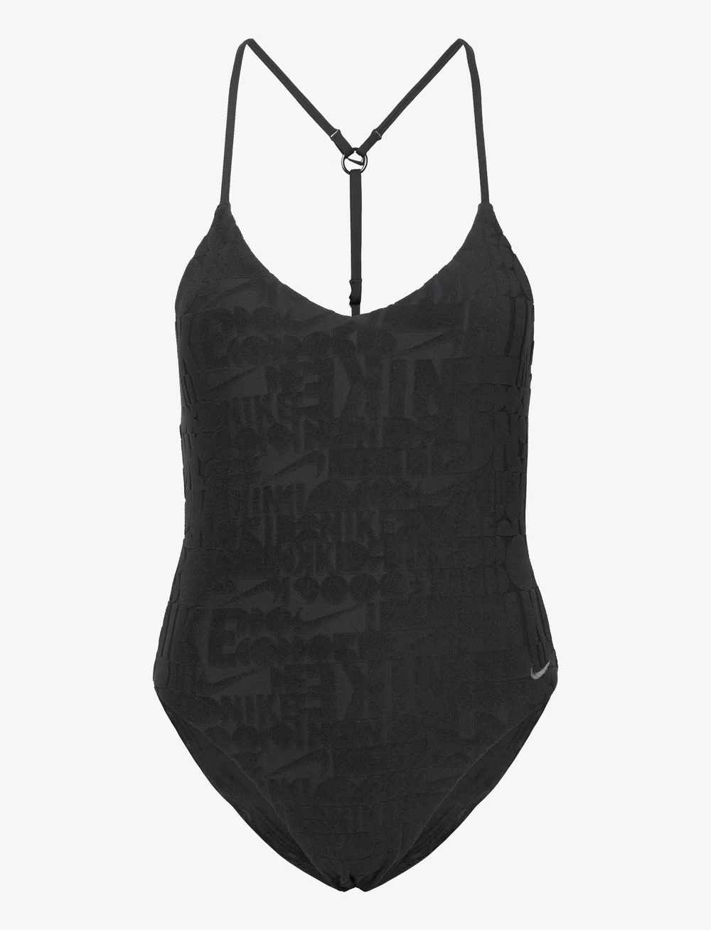 NIKE SWIM - Nike Retro Flow Terry One Piece - sportiga badkläder - black - 1