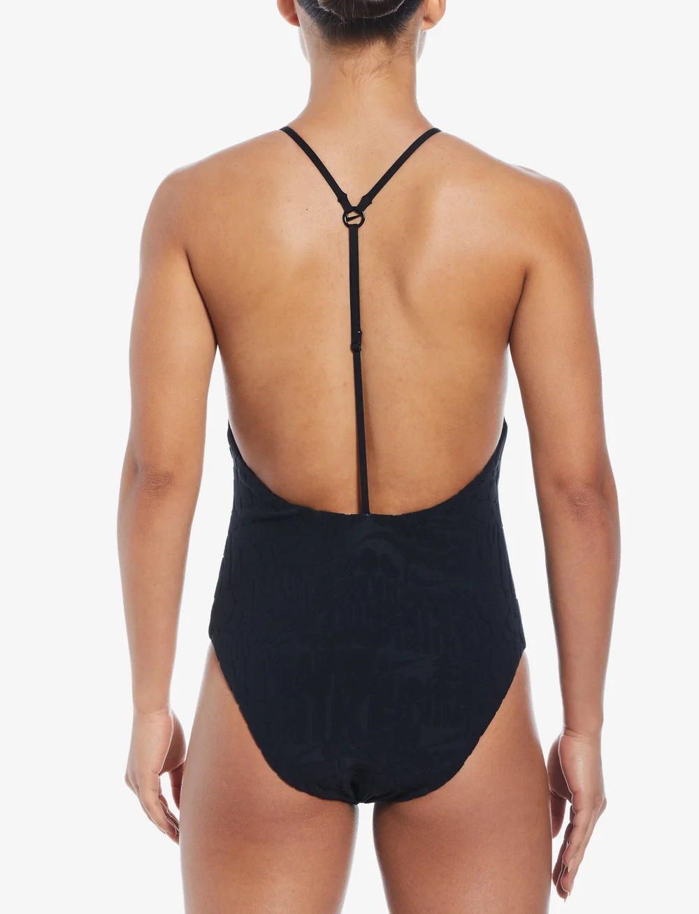 NIKE SWIM - Nike Retro Flow Terry One Piece - sportiga badkläder - black - 3