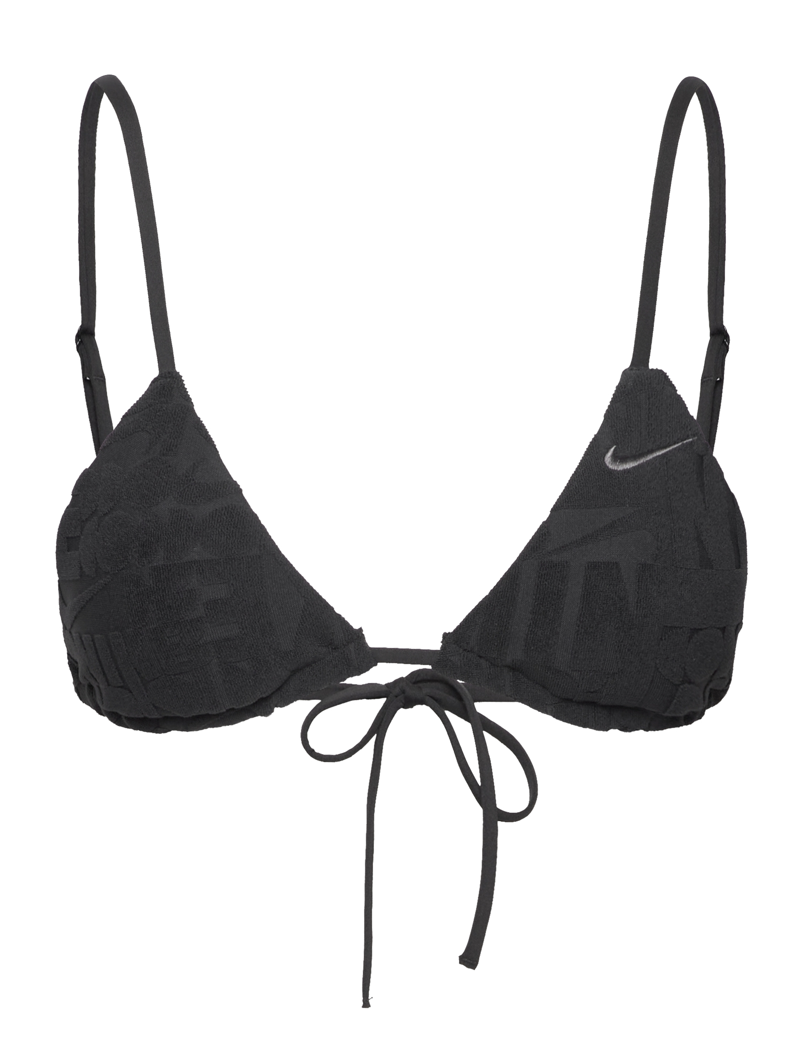 NIKE SWIM Nike Retro Flow Terry Bikini Top - Bikinis - BLACK / black