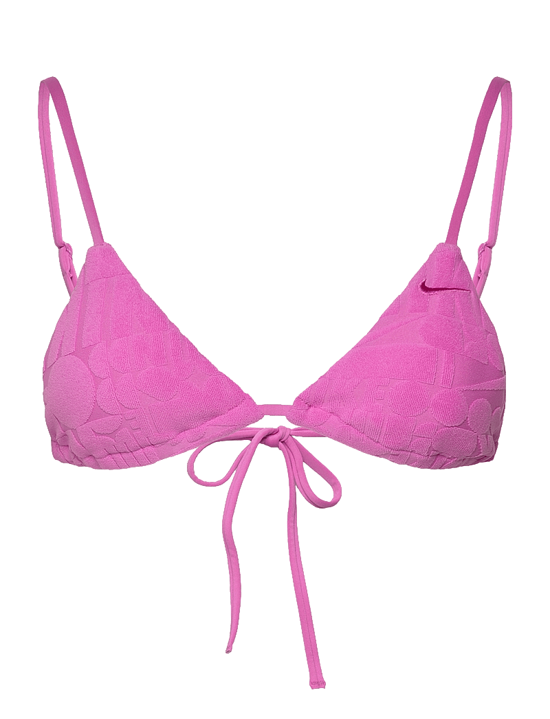 NIKE SWIM - Nike Retro Flow Terry Bikini Top - sportsbadetøj - playful pink - 1