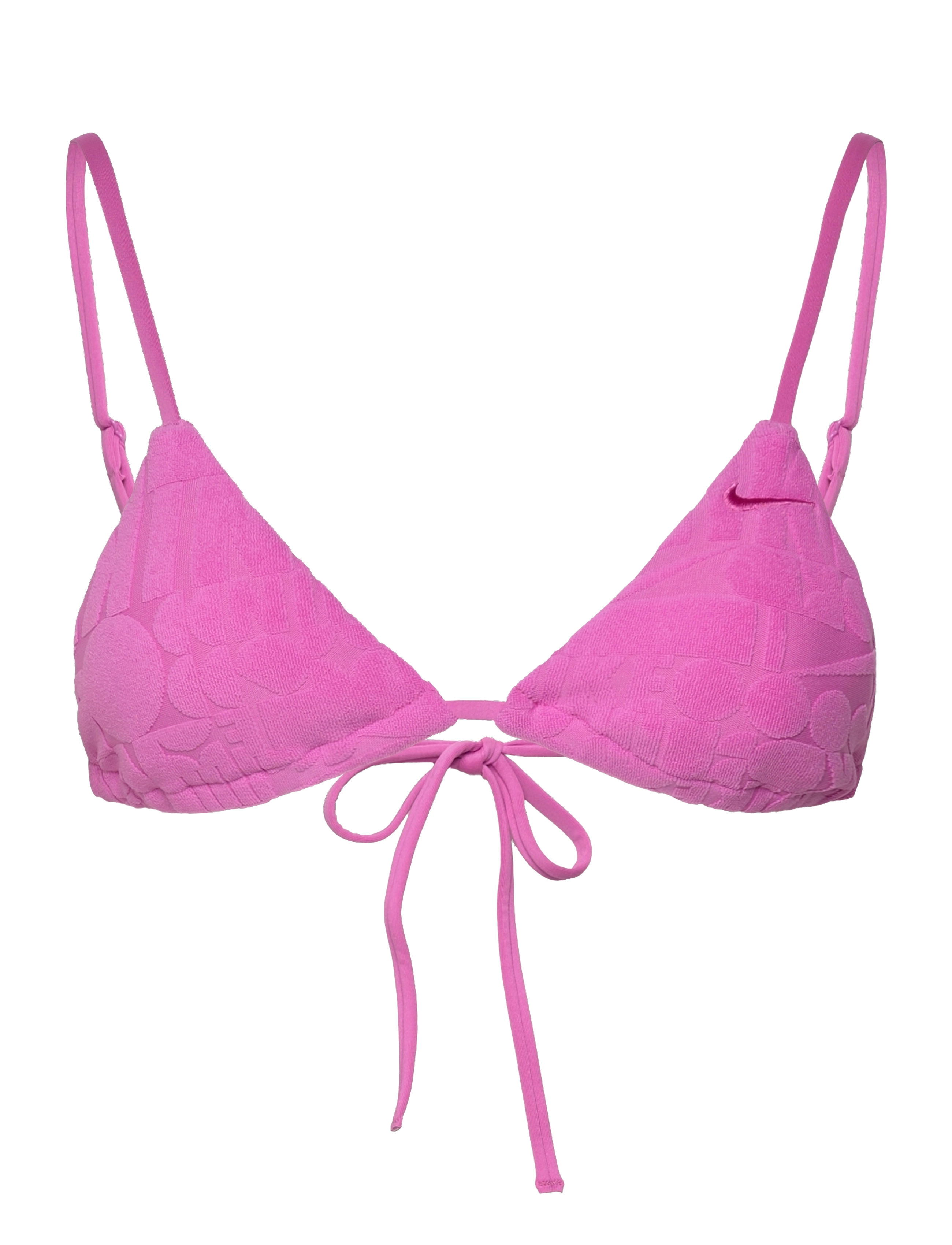 NIKE SWIM Nike Retro Flow Terry Bikini Top - Bademode - PLAYFUL PINK / pink/rose