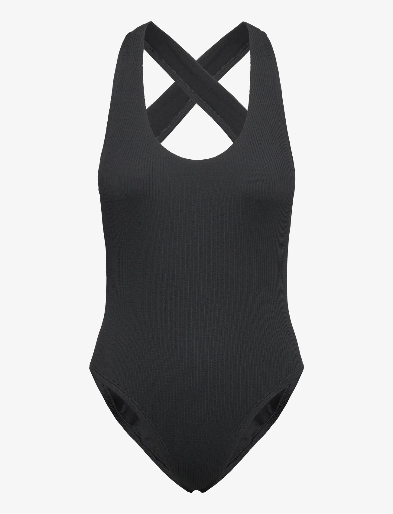 NIKE SWIM - Nike Elevated Essential Pucker Crossback One Piece - badedragter - black - 0