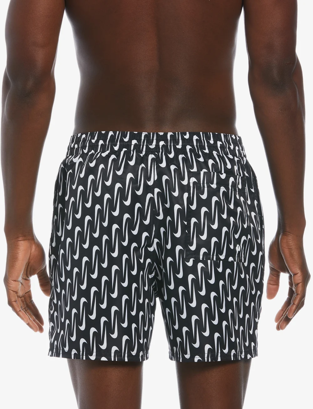 NIKE SWIM - Nike 5" Volley Short Swoosh Link - badbyxor - black - 3