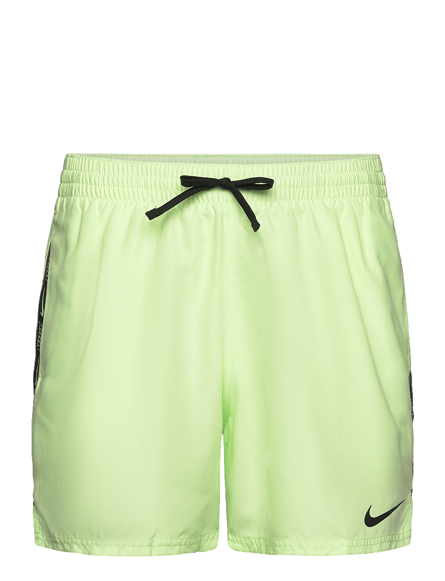 NIKE SWIM - Nike Logo Tape Lap 5" Volley Short - badehosen - barely volt - 1