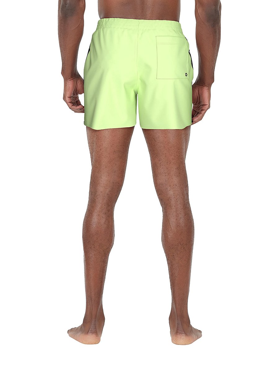 NIKE SWIM - Nike Logo Tape Lap 5" Volley Short - badehosen - barely volt - 5