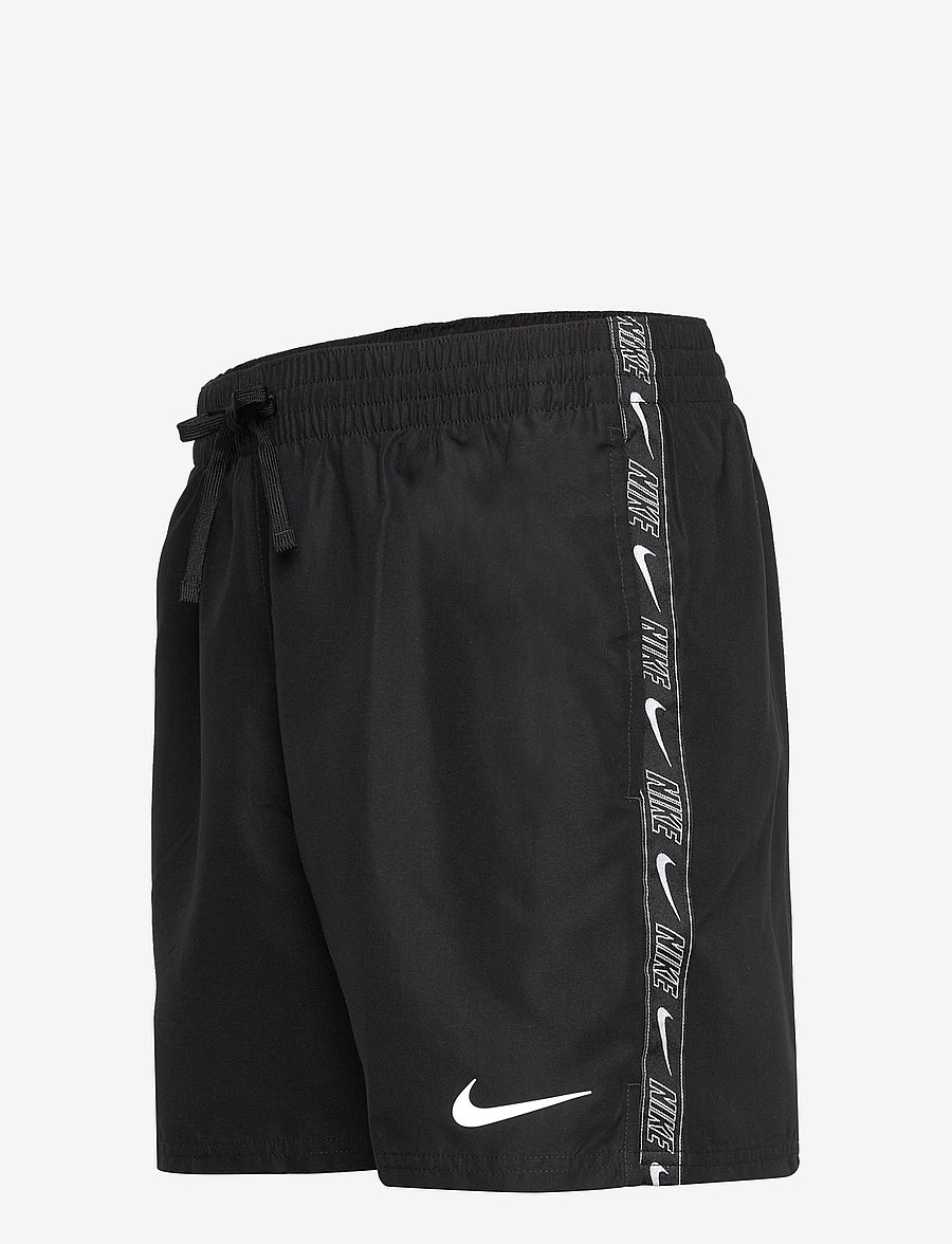 NIKE SWIM - Nike Logo Tape Lap 5" Volley Short - badehosen - black - 3