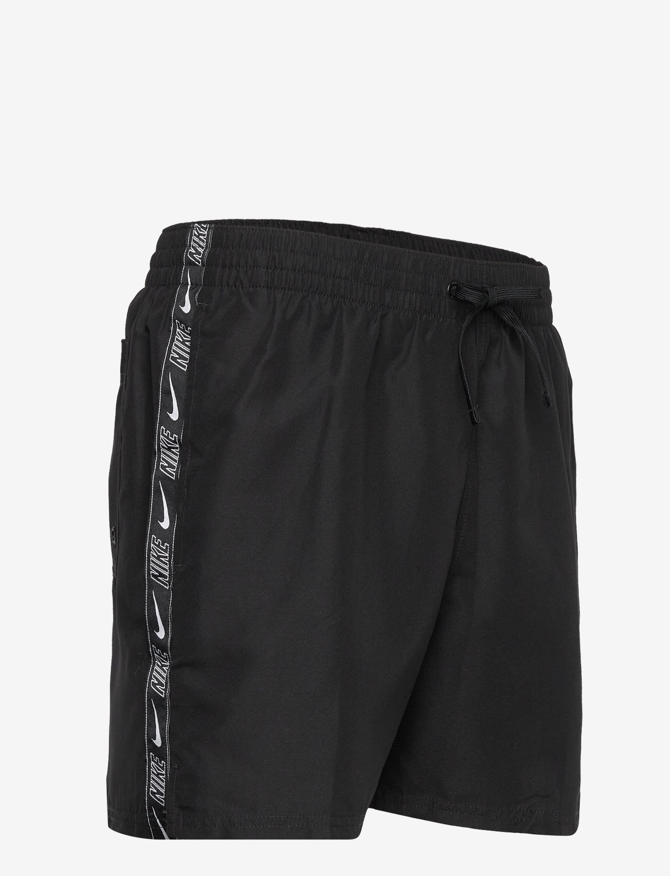 NIKE SWIM - Nike Logo Tape Lap 5" Volley Short - badehosen - black - 4