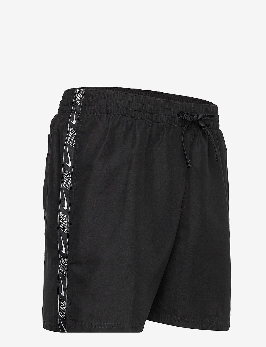 NIKE SWIM - Nike Logo Tape Lap 5" Volley Short - badehosen - black - 4