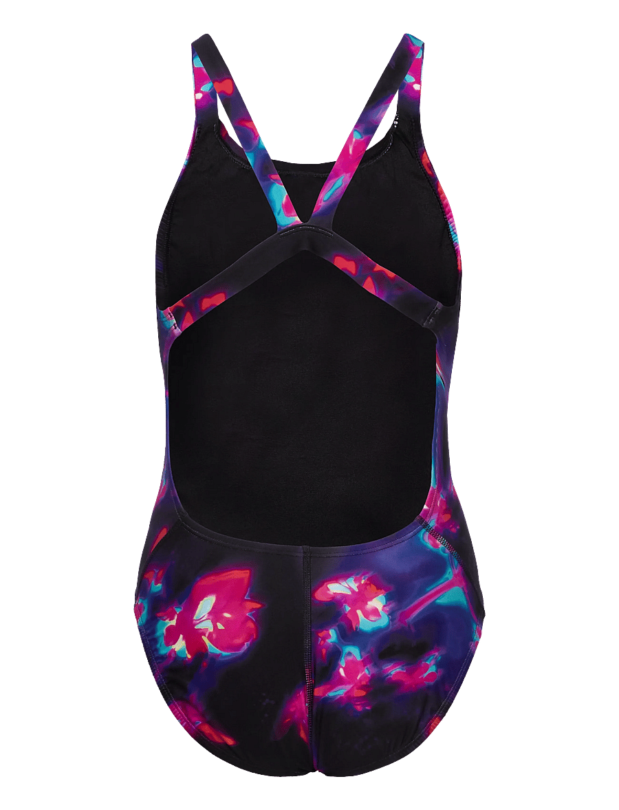 NIKE SWIM - Nike Hydrastrong Multi Print Fastback One Piece - sport-bademode - black - 2