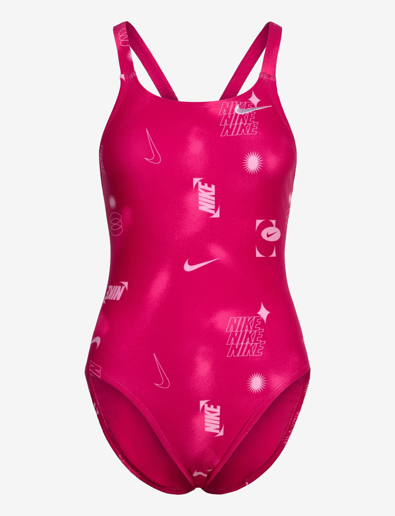 NIKE SWIM - Nike Hydrastrong Multi Print Fastback One Piece - badeanzüge - rush pink - 0