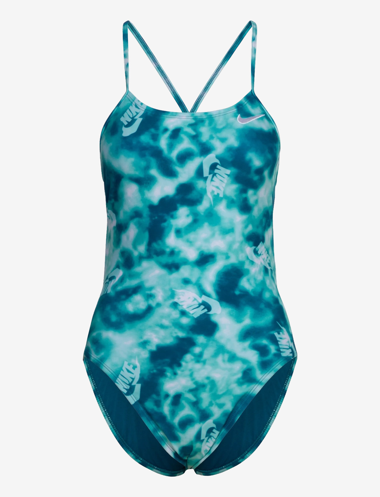 NIKE SWIM - Nike Hydrastrong Multi Print Cutout One Piece - sportsbadetøj - bleached turquoise - 1