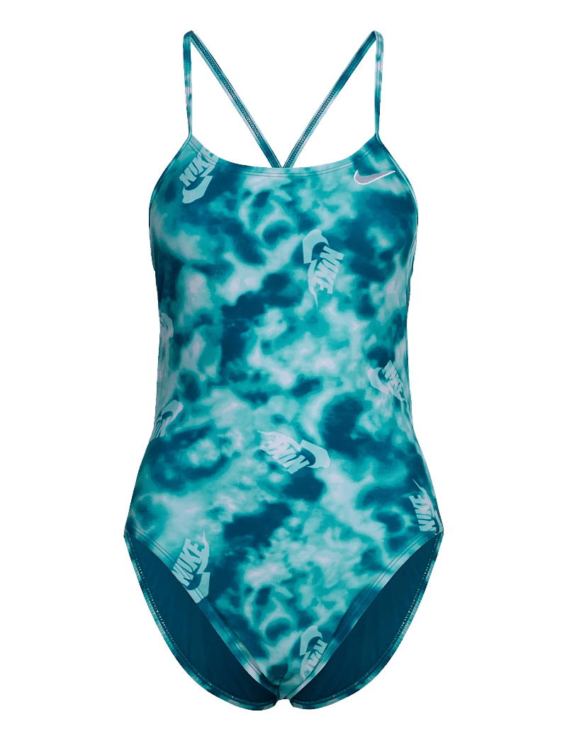 NIKE SWIM - Nike Hydrastrong Multi Print Cutout One Piece - sportsbadetøj - bleached turquoise - 1
