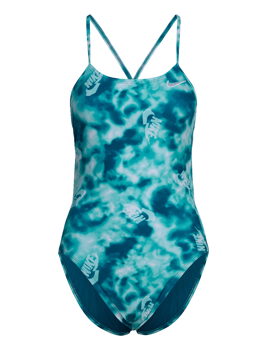 NIKE SWIM - Nike Hydrastrong Multi Print Cutout One Piece - sport-bademode - bleached turquoise - 1