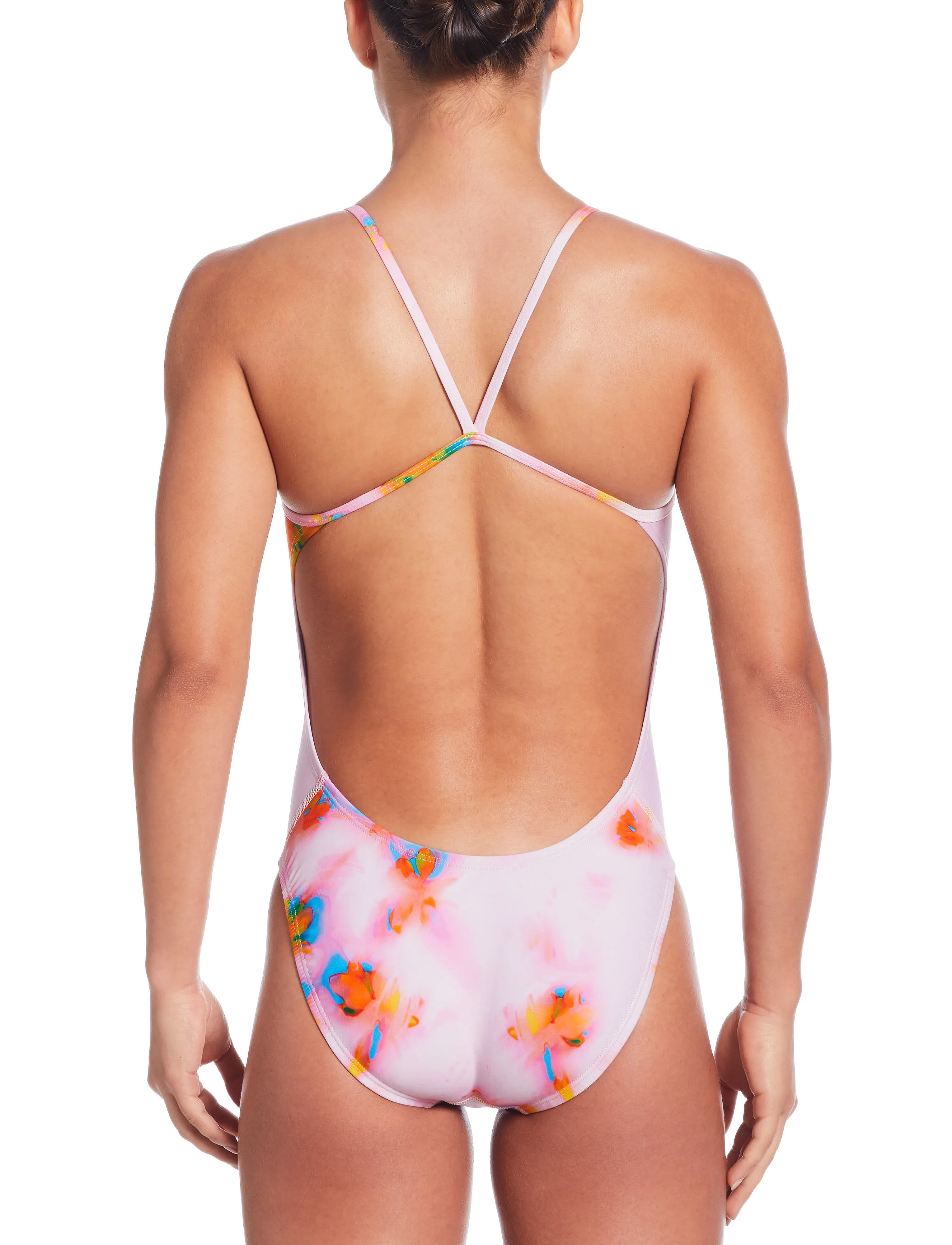 NIKE SWIM - Nike Hydrastrong Multi Print Cutout One Piece - sportsbadetøj - pink foam - 3
