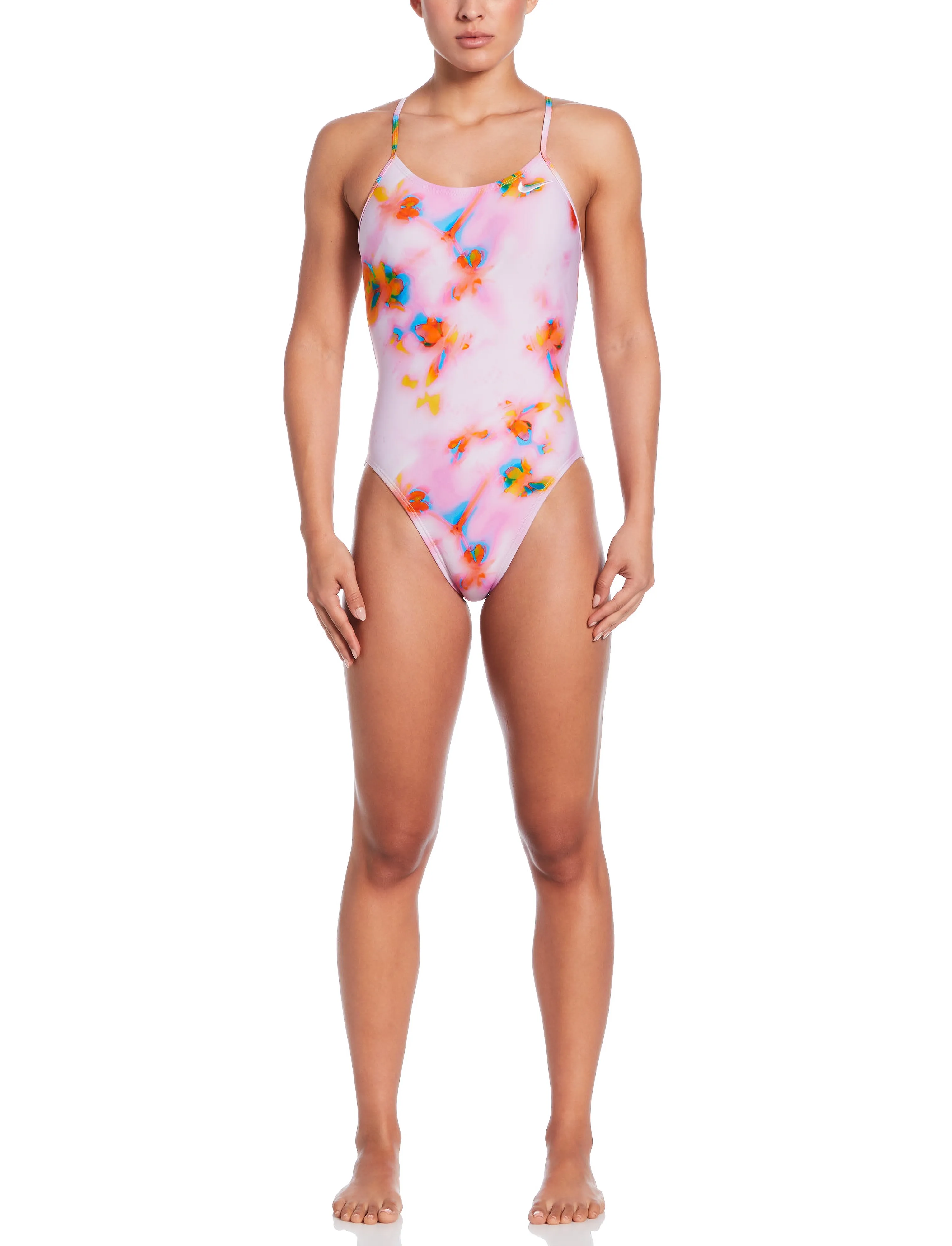NIKE SWIM - Nike Hydrastrong Multi Print Cutout One Piece - sportsbadetøj - pink foam - 5