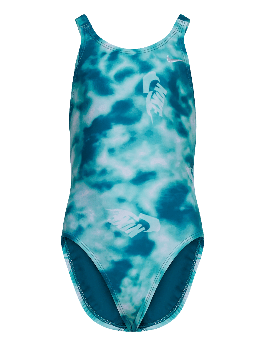 NIKE SWIM - Nike Hydrastrong Multi Print Fastback One Piece - badeanzüge - bleached turquoise - 0