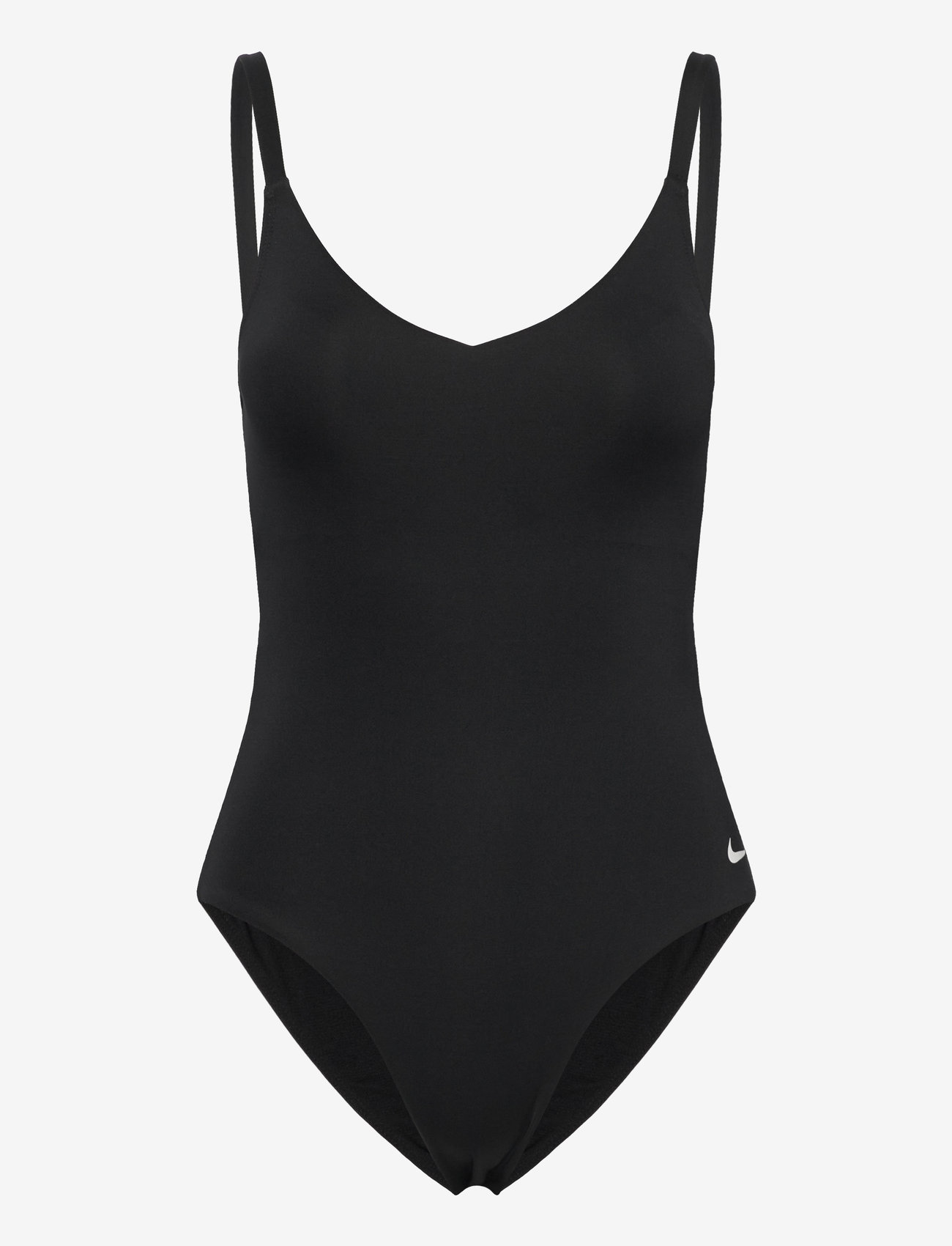 NIKE SWIM - Nike Essential V Neck One Piece - sportiga badkläder - black - 1