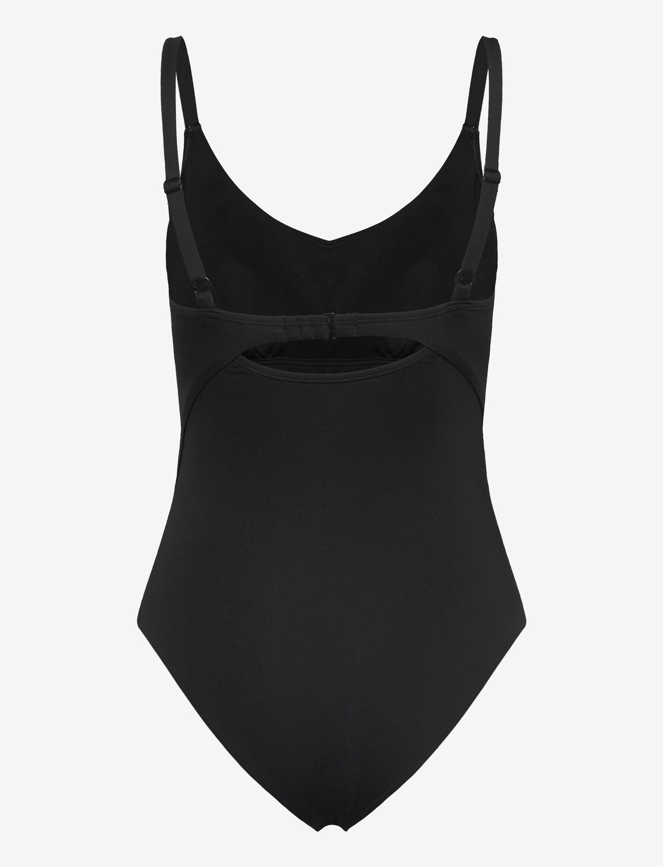 NIKE SWIM - Nike Essential V Neck One Piece - sportiga badkläder - black - 2
