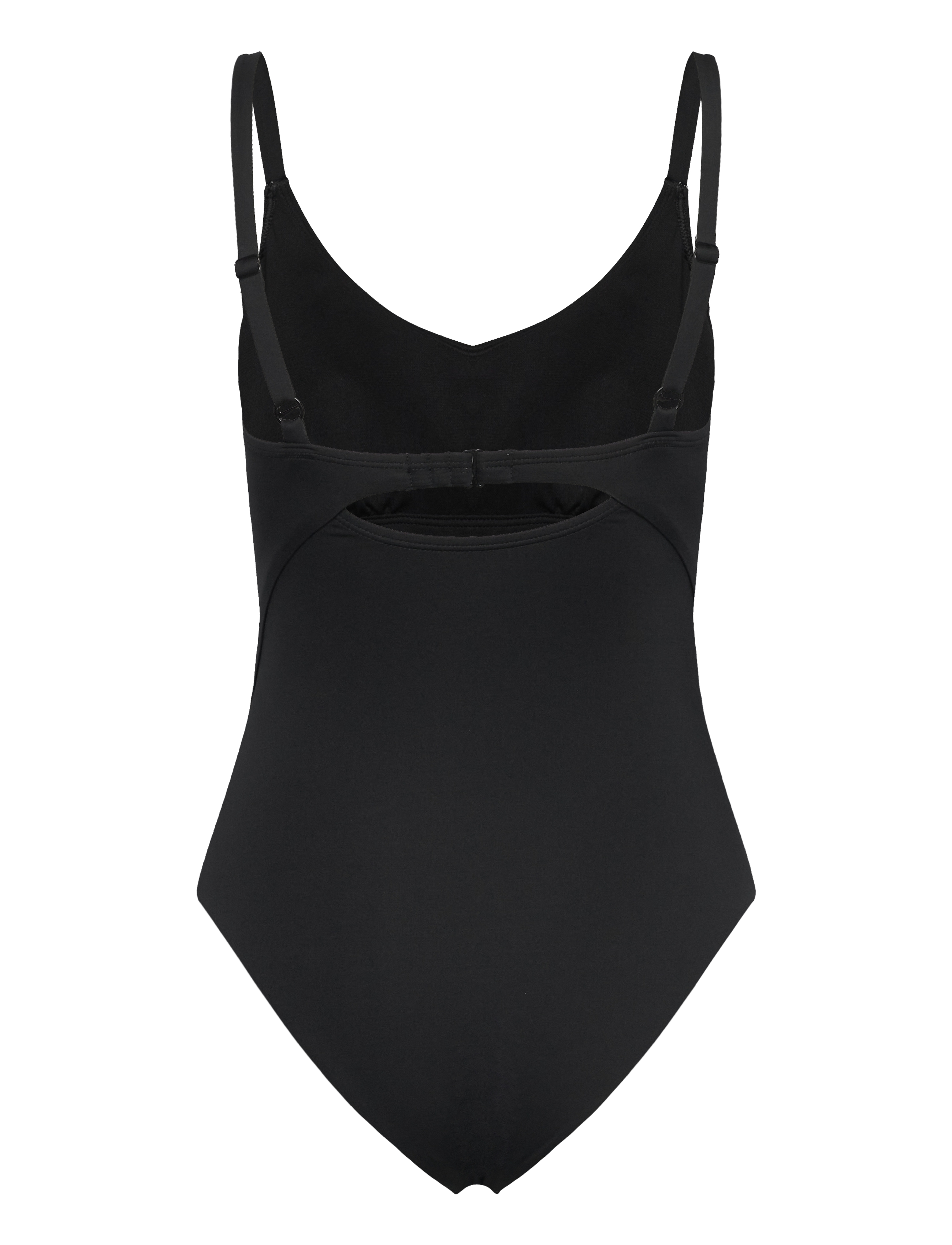 NIKE SWIM - Nike Essential V Neck One Piece - ujumistrikood - black - 2