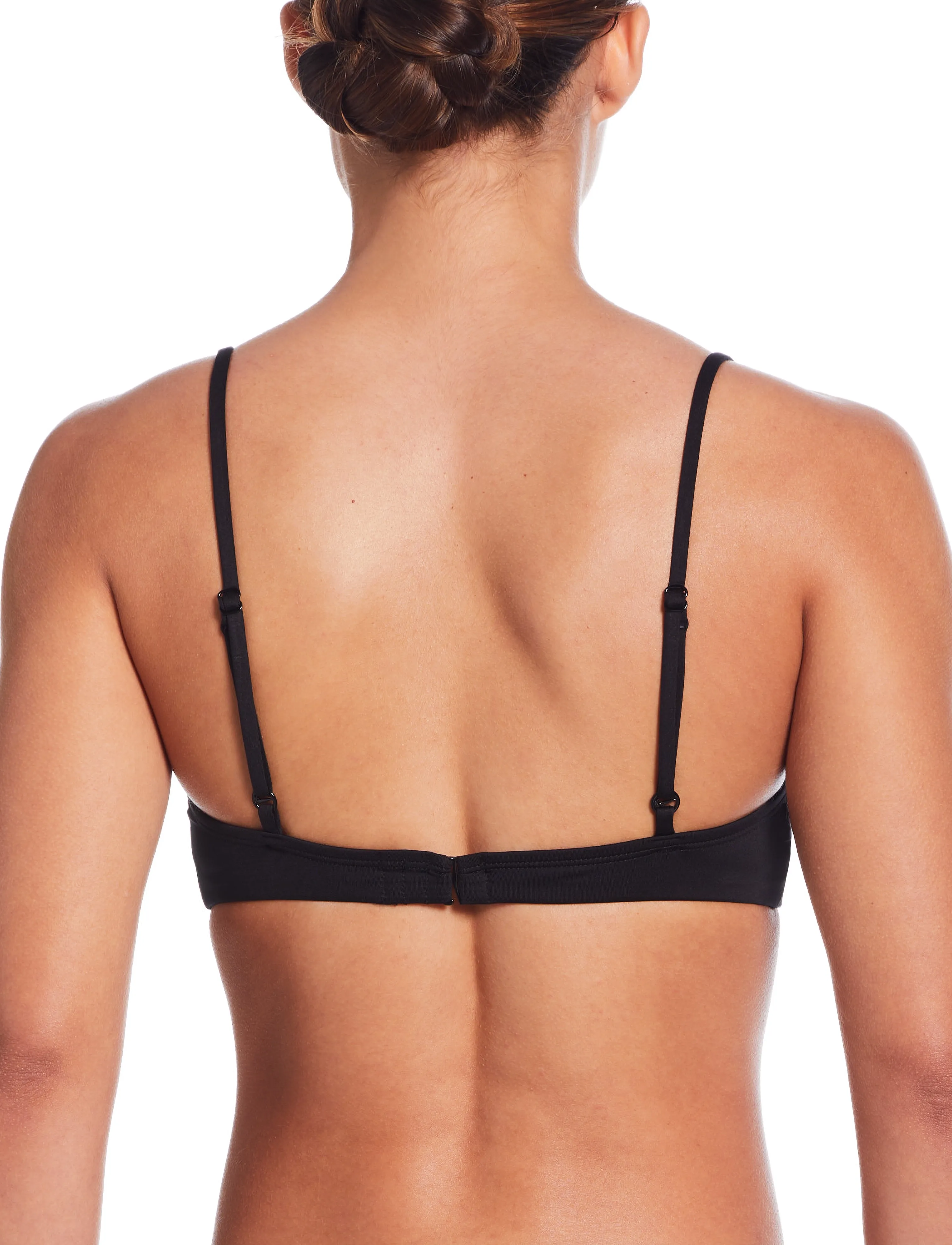 NIKE SWIM - Nike Essential Bralette Bikini Top - sportsbadetøj - black - 3