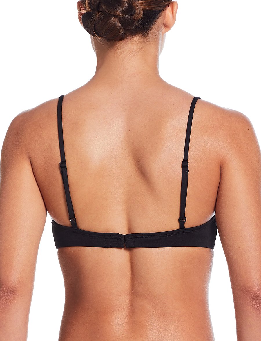 NIKE SWIM - Nike Essential Bralette Bikini Top - bikinis - black - 3