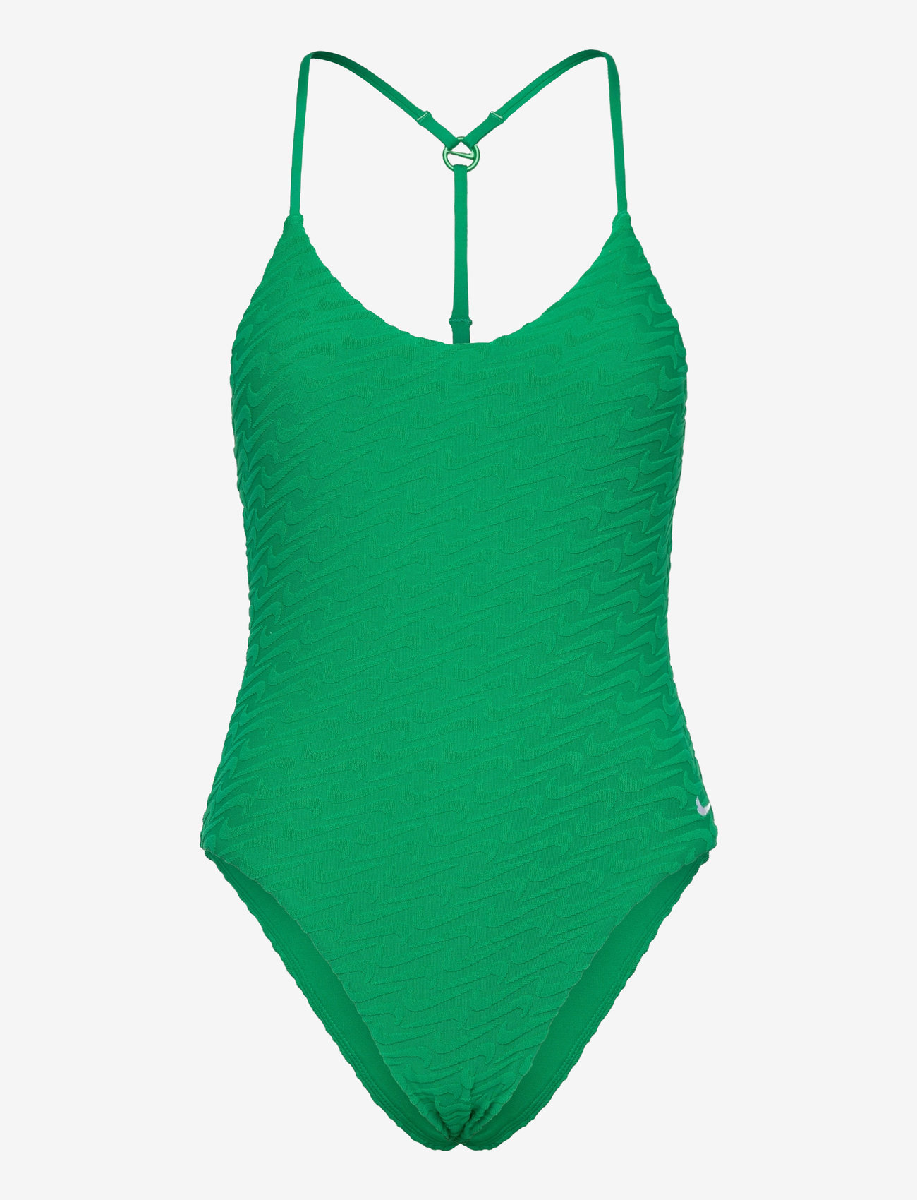 NIKE SWIM - Nike Terry V Neck One Piece - sportsbadetøj - stadium green - 1