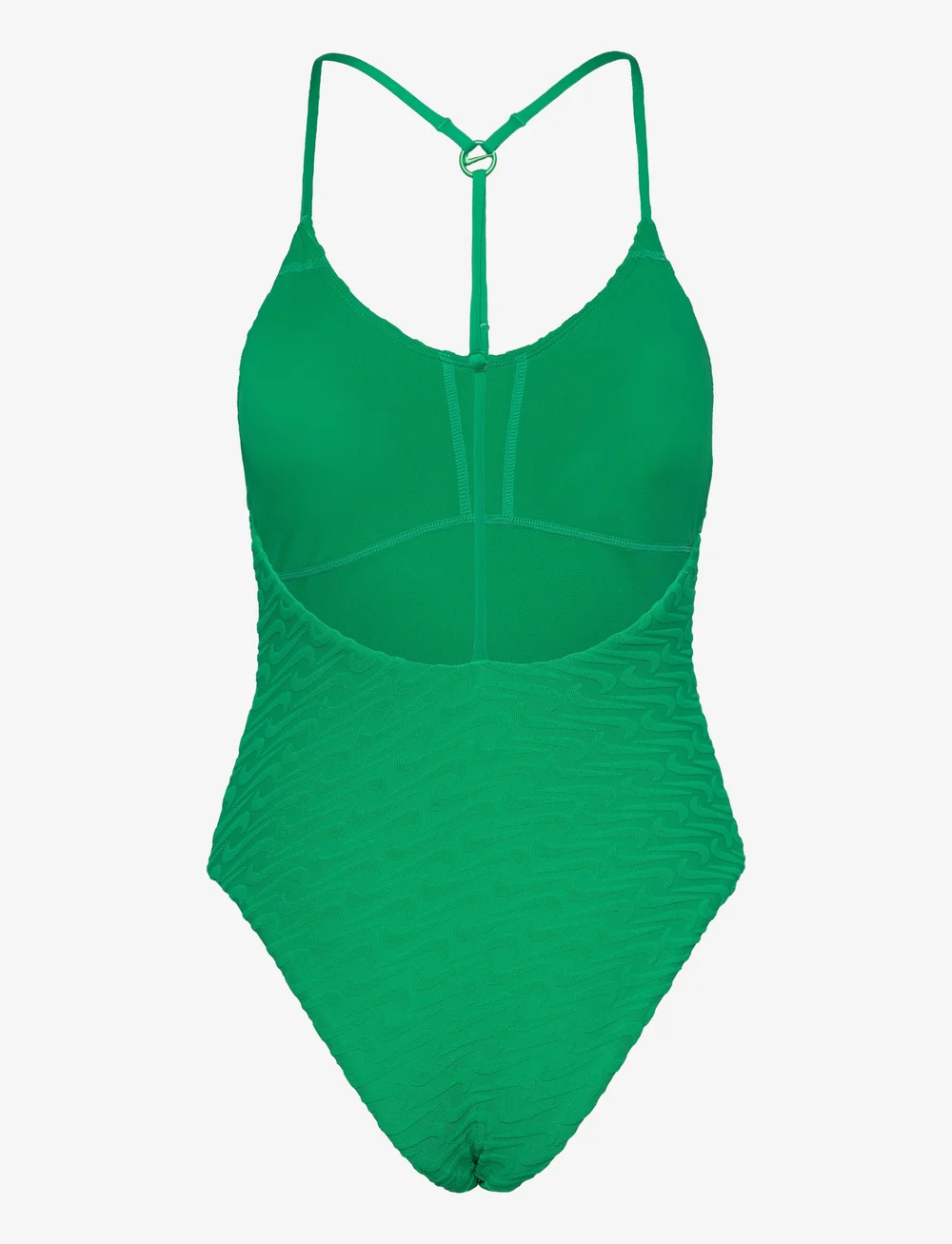 NIKE SWIM - Nike Swoosh Terry Towelling V Neck One Piece - sport-bademode - stadium green - 2