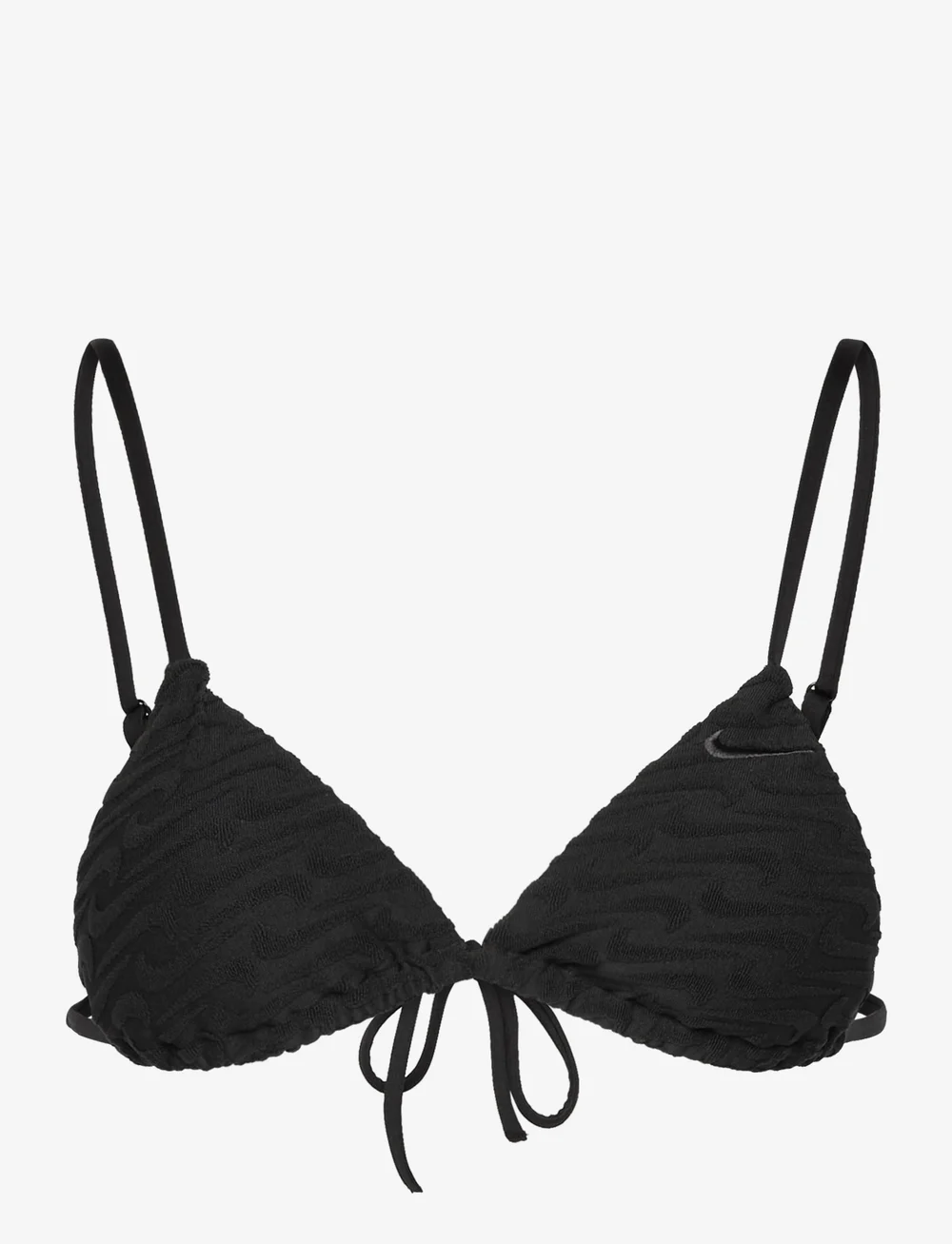 NIKE SWIM - Nike Terry Triangle Bikini Top - sportlikud ujumisriided - black - 1