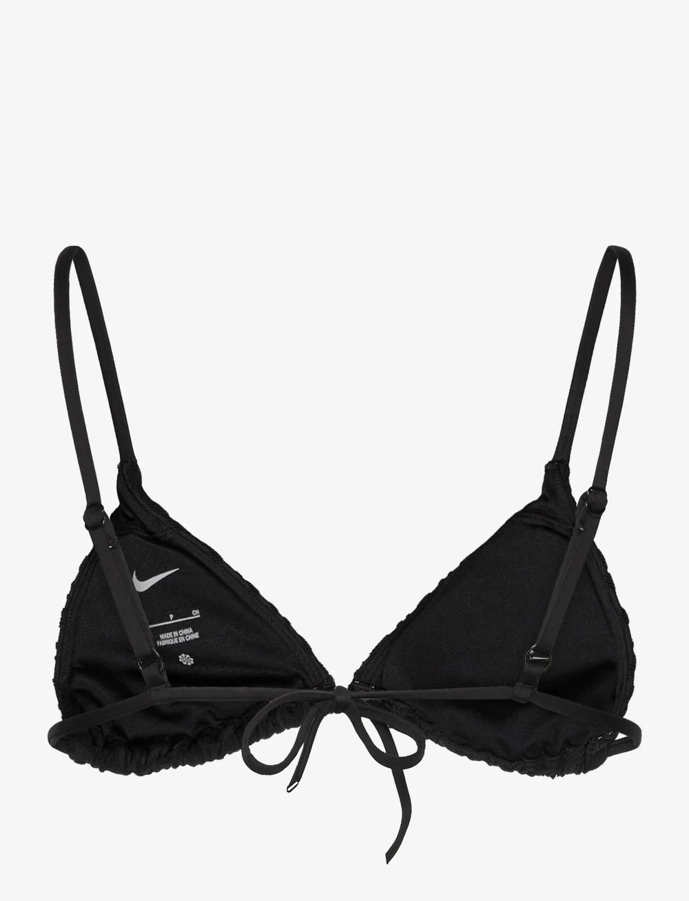NIKE SWIM - Nike Terry Triangle Bikini Top - sportlikud ujumisriided - black - 2