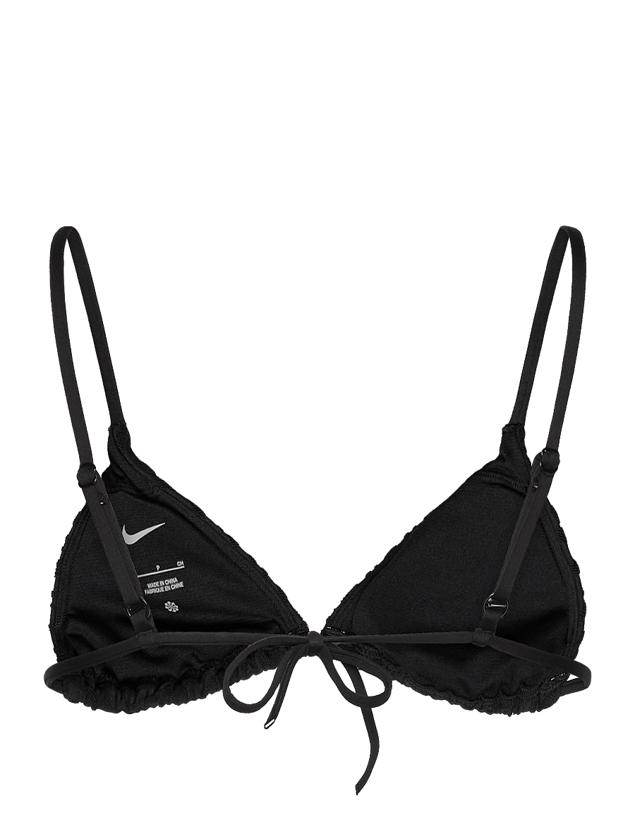 NIKE SWIM - Nike Swoosh Terry Towelling Triangle Bikini Top - sport-bademode - black - 2