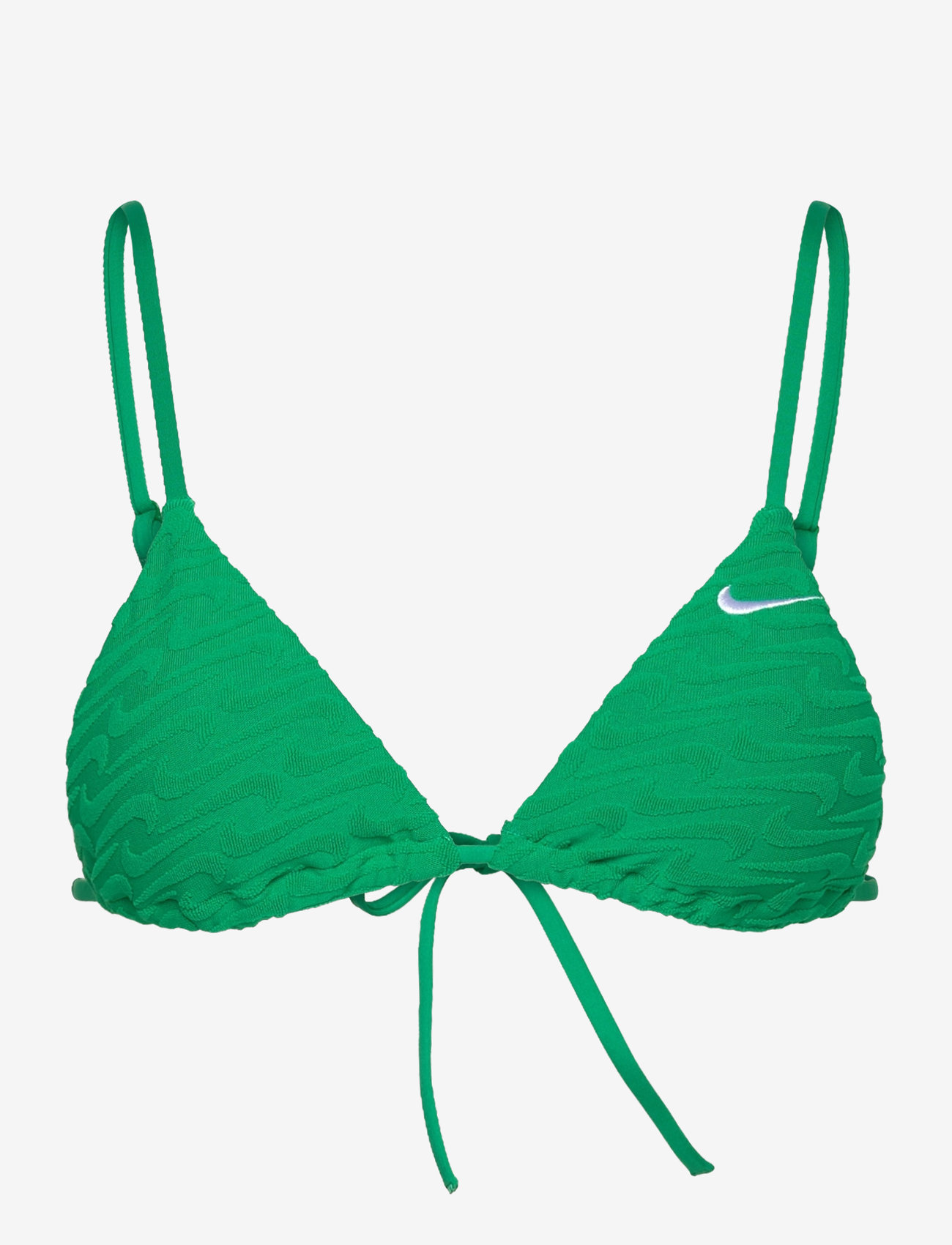 NIKE SWIM - Nike Swoosh Terry Towelling Triangle Bikini Top - sportiga badkläder - stadium green - 1